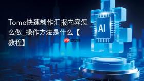 tome快速制作汇报内容怎么做_操作方法是什么【教程】