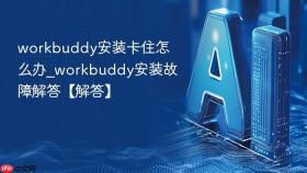 workbuddy安装卡住怎么办_workbuddy安装故障解答【解答】