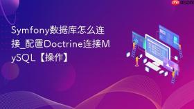 Symfony数据库怎么连接_配置Doctrine连接MySQL【操作】