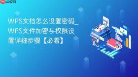 WPS文档怎么设置密码_WPS文件加密与权限设置详细步骤【必看】