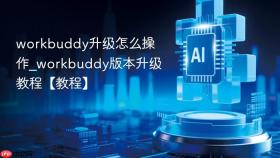 workbuddy升级怎么操作_workbuddy版本升级教程【教程】