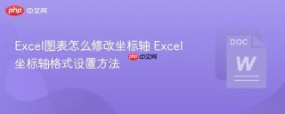 Excel图表怎么修改坐标轴 Excel坐标轴格式设置方法
