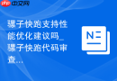 骡子快跑支持性能优化建议吗_骡子快跑代码审查功能