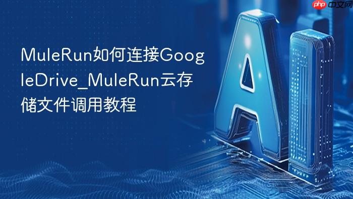 mulerun如何连接googledrive_mulerun云存储文件调用教程