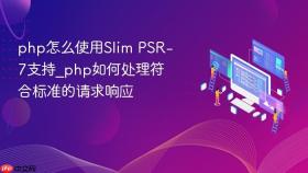 php怎么使用slim psr-7支持_php如何处理符合标准的请求响应