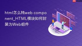 html怎么转web component_html模块如何封装为web组件