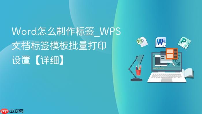 word怎么制作标签_wps文档标签模板批量打印设置【详细】