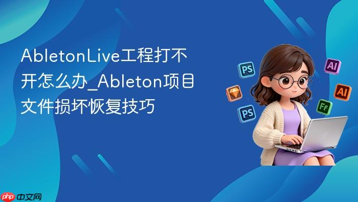 abletonlive工程打不开怎么办_ableton项目文件损坏恢复技巧