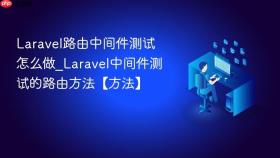 Laravel路由中间件测试怎么做_Laravel中间件测试的路由方法【方法】