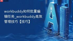 workbuddy如何批量编辑任务_workbuddy高效管理技巧【技巧】