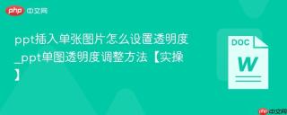 ppt插入单张图片怎么设置透明度_ppt单图透明度调整方法【实操】