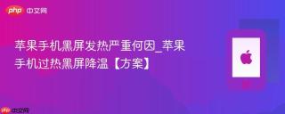 苹果手机黑屏发热严重何因_苹果手机过热黑屏降温【方案】