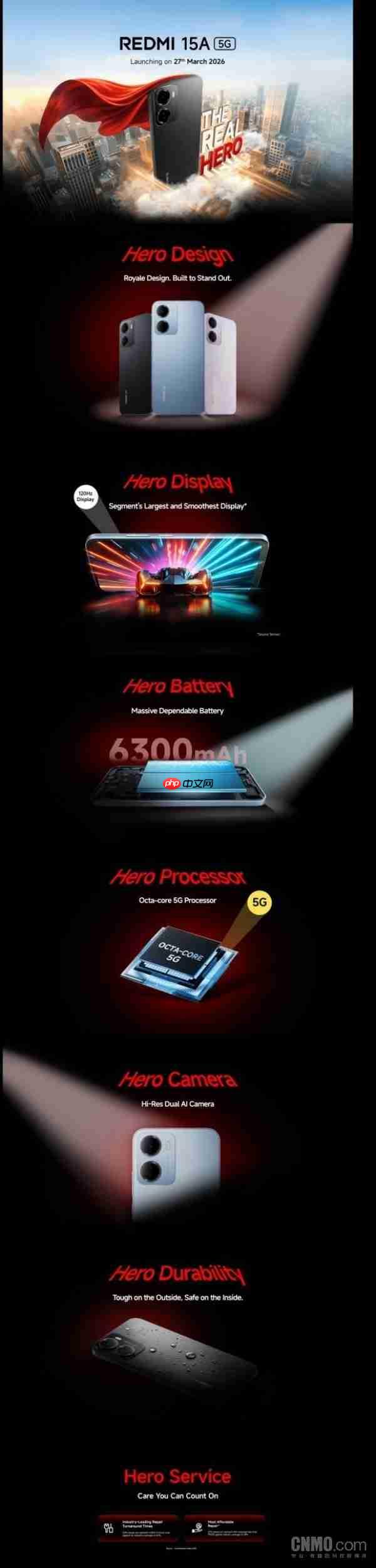 REDMI 15A 5G 3月27日在印度发布 配紫光展锐T8300