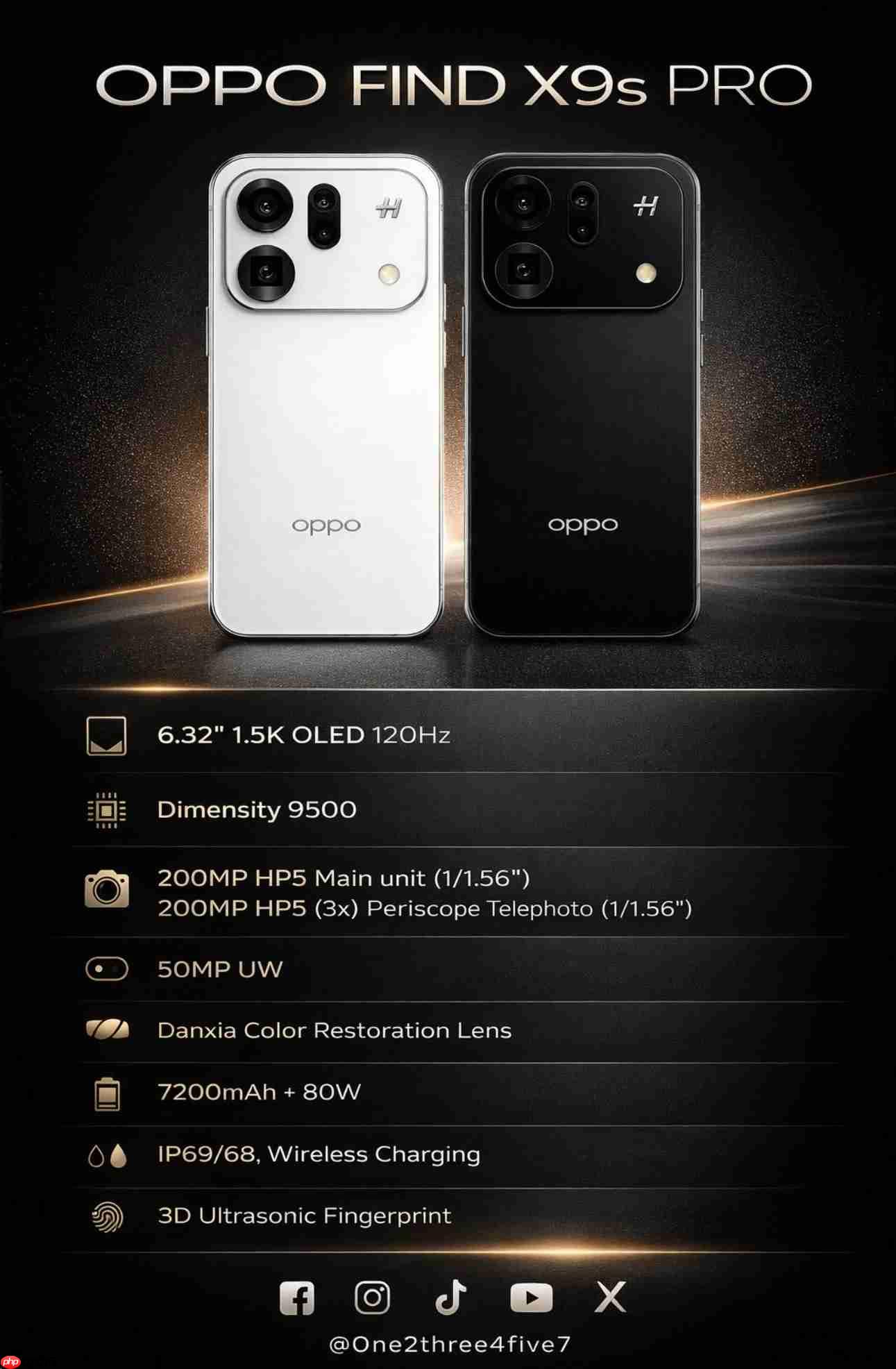 小屏旗舰唯一双2亿影像！OPPO Find X9s Pro通过3C认证