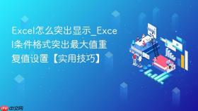 excel怎么突出显示_excel条件格式突出最大值重复值设置【实用技巧】