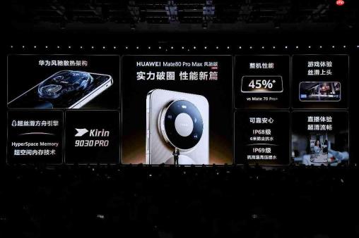 首发主动散热技术及方舟内存引擎 HUAWEI Mate 80 Pro Max 风驰版重构旗舰体验