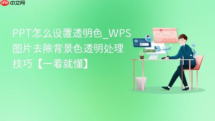 ppt怎么设置透明色_wps图片去除背景色透明处理技巧【一看就懂】