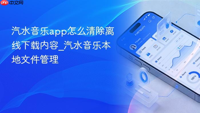 汽水音乐app怎么清除离线下载内容_汽水音乐本地文件管理