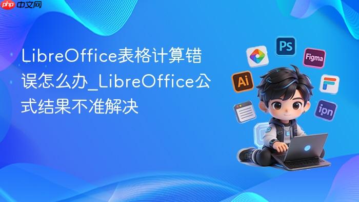 libreoffice表格计算错误怎么办_libreoffice公式结果不准解决