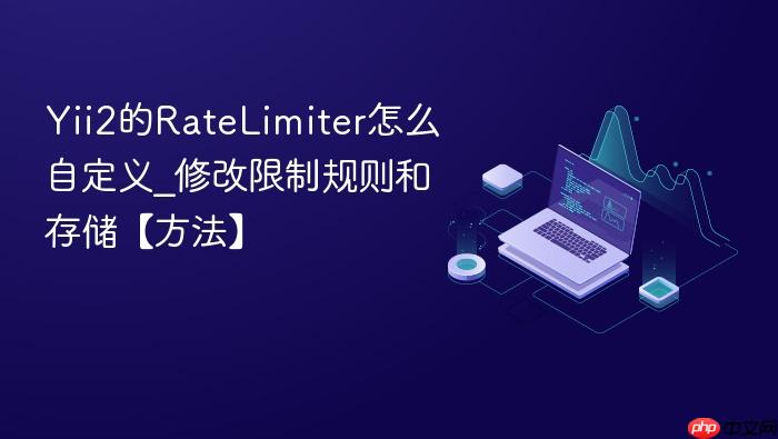 yii2的ratelimiter怎么自定义_修改限制规则和存储【方法】