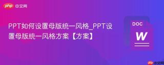 ppt如何设置母版统一风格_ppt设置母版统一风格方案【方案】