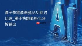 骡子快跑能做竞品功能对比吗_骡子快跑表格化分析输出