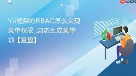 yii框架的rbac怎么实现菜单权限_动态生成菜单项【复盘】
