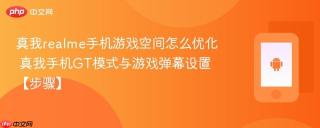 真我realme手机游戏空间怎么优化 真我手机gt模式与游戏弹幕设置【步骤】
