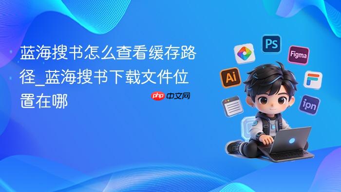 蓝海搜书怎么查看缓存路径_蓝海搜书下载文件位置在哪