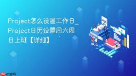 Project怎么设置工作日_Project日历设置周六周日上班【详细】