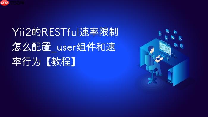 yii2的restful速率限制怎么配置_user组件和速率行为【教程】