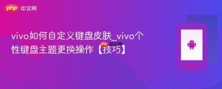 vivo如何自定义键盘皮肤_vivo个性键盘主题更换操作【技巧】