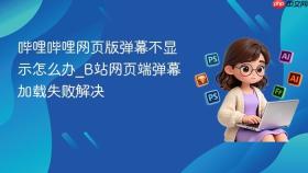 哔哩哔哩网页版弹幕不显示怎么办_b站网页端弹幕加载失败解决