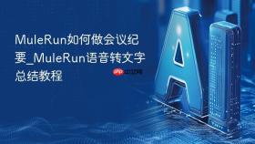 mulerun如何做会议纪要_mulerun语音转文字总结教程