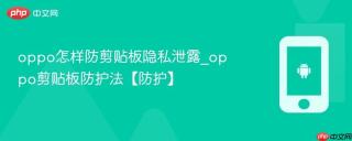 oppo怎样防剪贴板隐私泄露_oppo剪贴板防护法【防护】