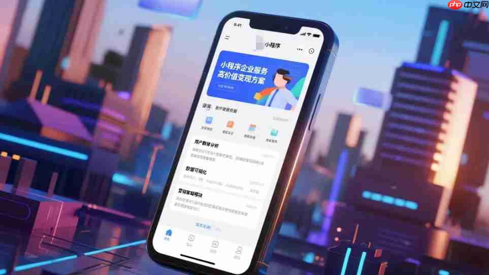 小程序企业服务,高价值变现方案!