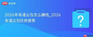 2026年有道众包怎么赚钱_2026有道众包任务推荐