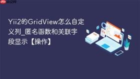 yii2的gridview怎么自定义列_匿名函数和关联字段显示【操作】