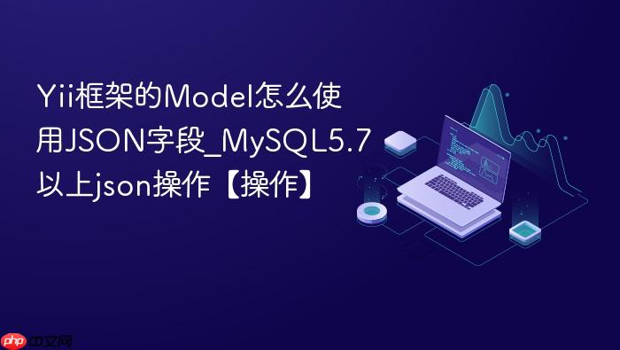yii框架的model怎么使用json字段_mysql5.7以上json操作【操作】