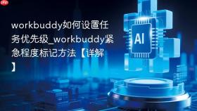 workbuddy如何设置任务优先级_workbuddy紧急程度标记方法【详解】