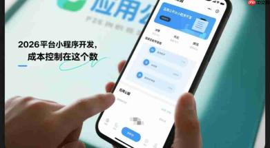 2026平台小程序开发,成本控制在这个数!