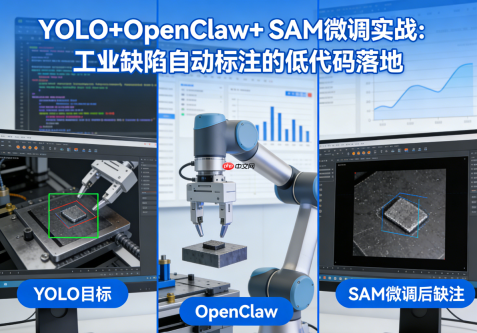 YOLO+OpenClaw+SAM微调实战：工业缺陷自动标注的低代码落地