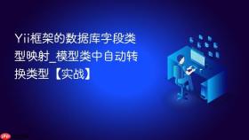 yii框架的数据库字段类型映射_模型类中自动转换类型【实战】