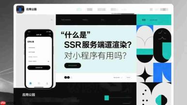 什么是“SSR服务端渲染”,对小程序有用吗?