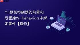 yii框架控制器的前置和后置操作_behaviors中绑定事件【操作】