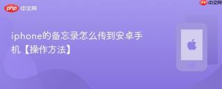 iphone的备忘录怎么传到安卓手机【操作方法】