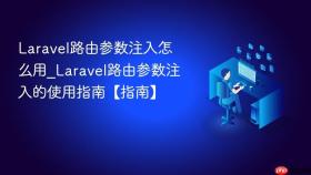 laravel路由参数注入怎么用_laravel路由参数注入的使用指南【指南】