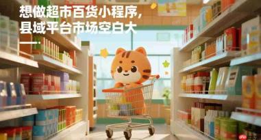 想做超市百货小程序,县域平台市场空白大