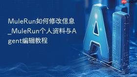 mulerun如何修改信息_mulerun个人资料与agent编辑教程