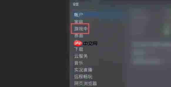 steam怎么在游戏中关闭steam界面-steam在游戏中关闭steam界面的方法